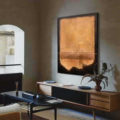 Elegant Minimalist Abstract Oil Painting for Modern Home Decor