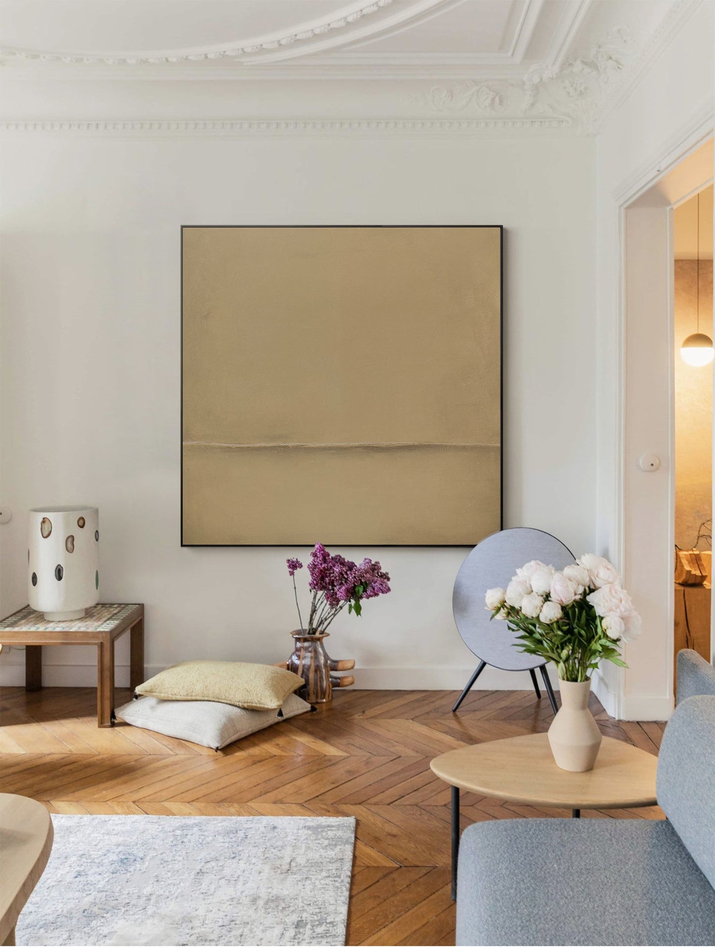 Serene Minimalist Abstract Painting for Modern Home Décor and Art Lovers