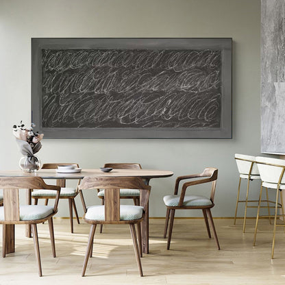 Elegant Minimalist Abstract Oil Painting for Modern Home Décor