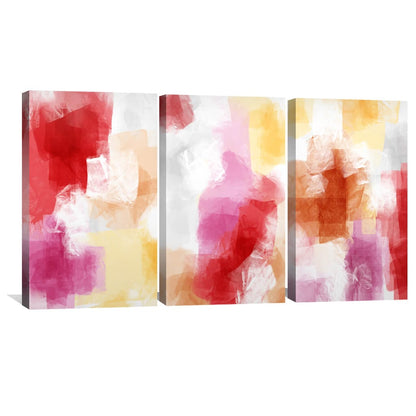 Vibrant Abstract Oil Painting - Colorful Canvas Art for Modern Home Decor