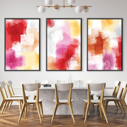 Vibrant Abstract Oil Painting - Colorful Canvas Art for Modern Home Decor