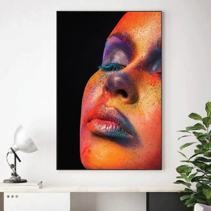 Vibrant Abstract Portraits of Women - Colorful Oil Painting Wall Art