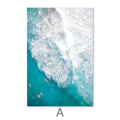 Tranquil Ocean Escape Oil Painting - Stunning Waterscape for Coastal Decor