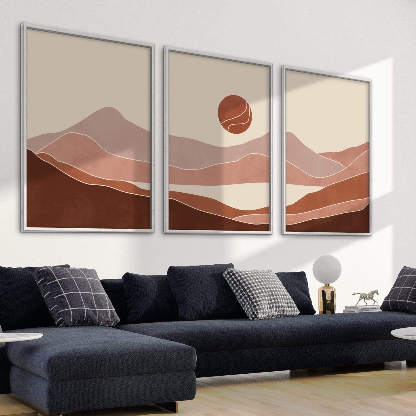 Nature-Inspired Abstract Landscape Oil Painting for Modern Home Décor