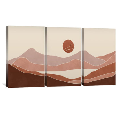 Nature-Inspired Abstract Landscape Oil Painting for Modern Home Décor