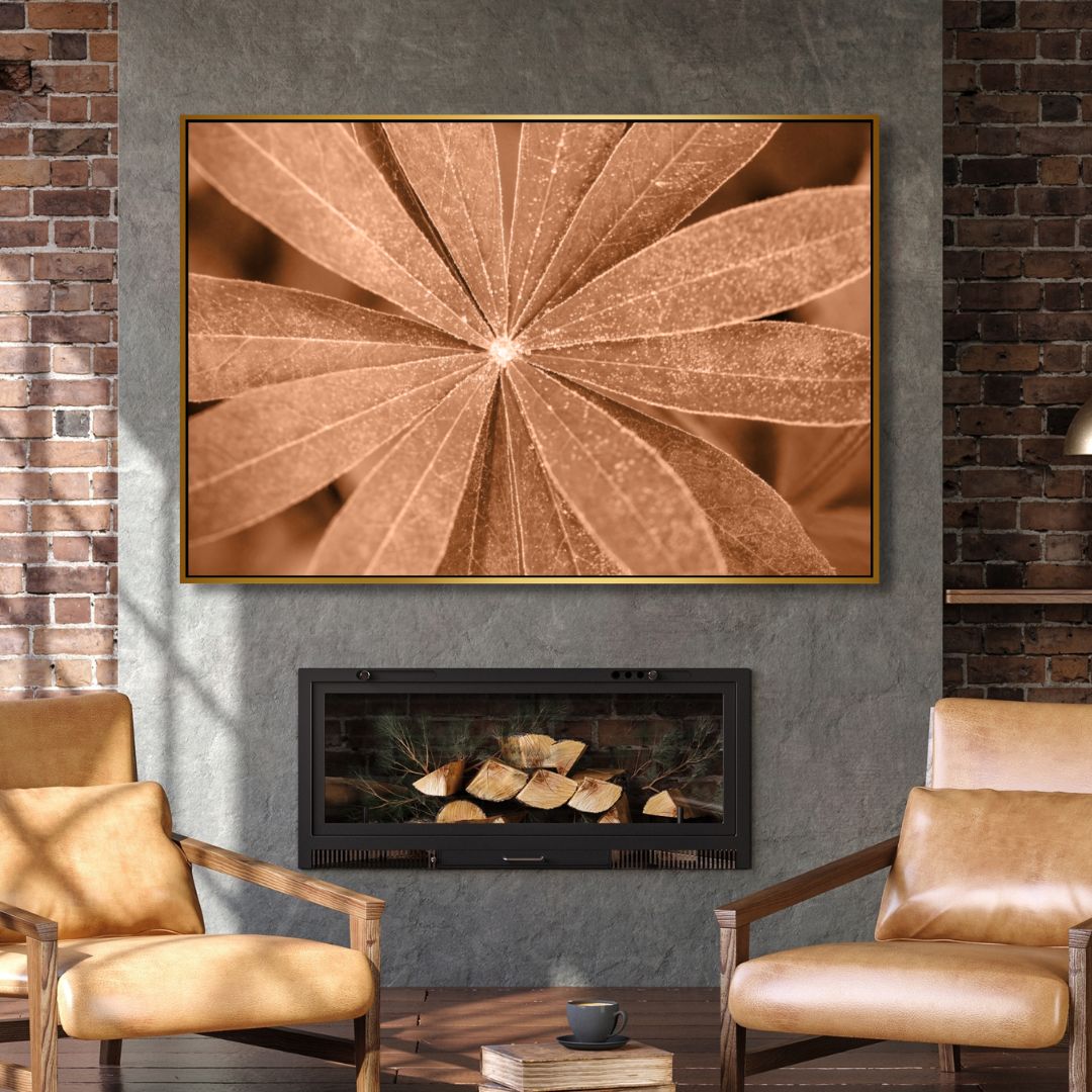 Abstract Floral Canvas Art - Earthy Tones Flower Artwork for Modern Home Decor