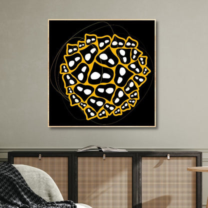 Abstract Persian Calligraphy Oil Painting - Modern Canvas Wall Art