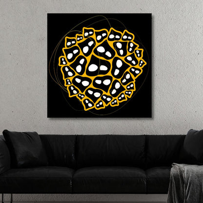 Abstract Persian Calligraphy Oil Painting - Modern Canvas Wall Art