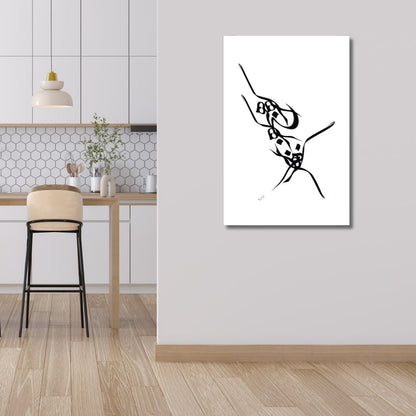 Abstract Persian Calligraphy Art - Unique Oil Painting for Modern Decor