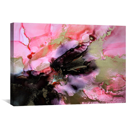 Abstract Pink Abalone Oil Painting for Elegant Home Décor