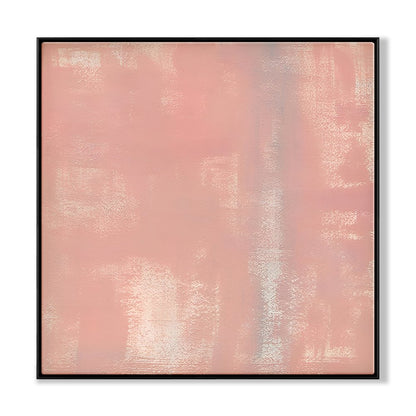 Serene Pink Abstract Oil Painting for Modern Home Decor and Calming Spaces