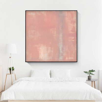 Serene Pink Abstract Oil Painting for Modern Home Decor and Calming Spaces