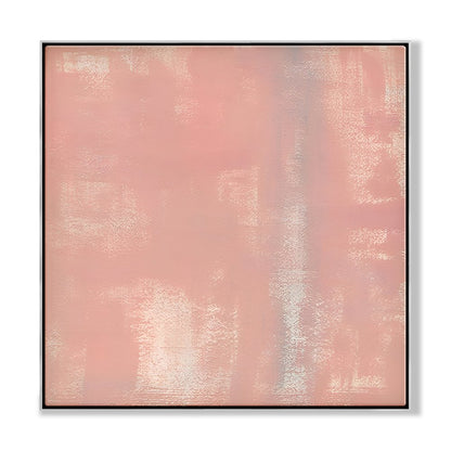 Serene Pink Abstract Oil Painting for Modern Home Decor and Calming Spaces