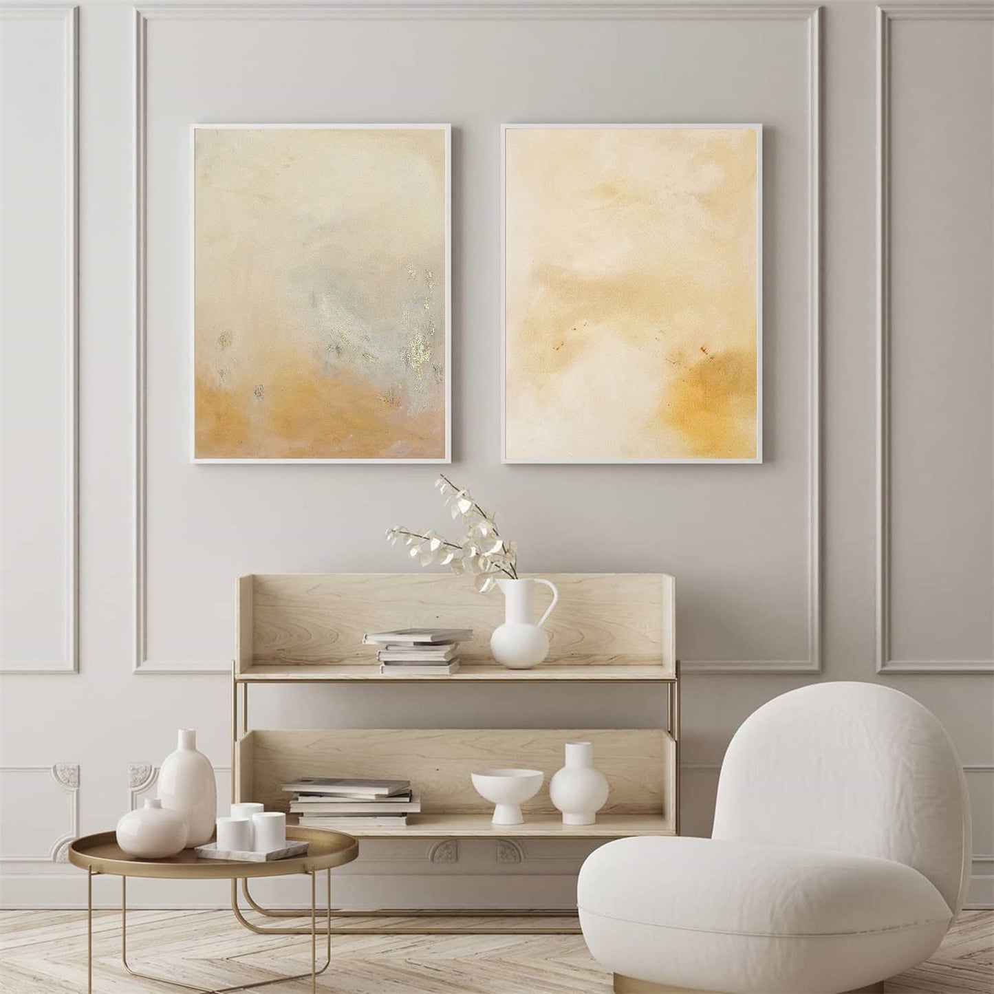 Elegant Minimalist Oil Painting for Modern Home Decor and Contemporary Art Lovers