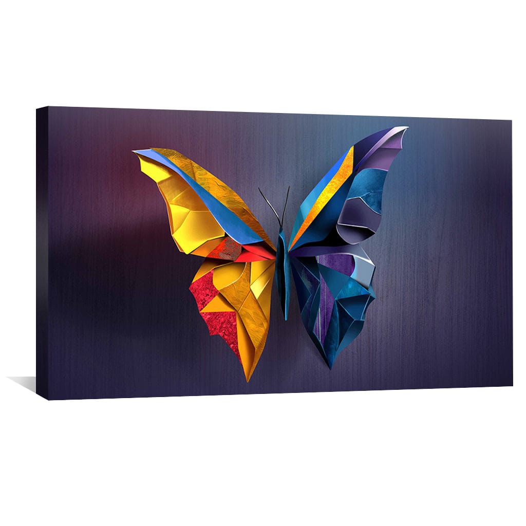 Vibrant Colorful Butterfly Oil Painting for Modern Home Decor