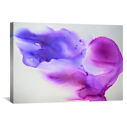 Vibrant Purple Abstract Oil Painting for Modern Home Decor