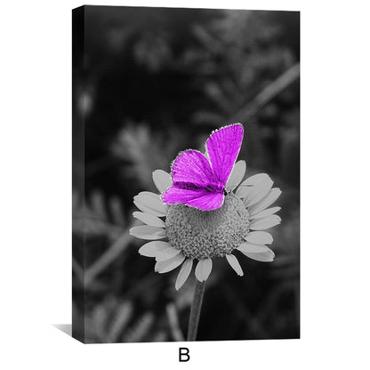 Vibrant Purple Floral Canvas Art for Modern Home Decor