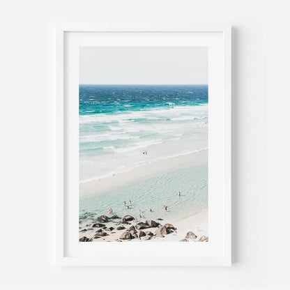 Stunning Coastal Triptych: Vibrant Rainbow Bay Seascapes for Modern Decor