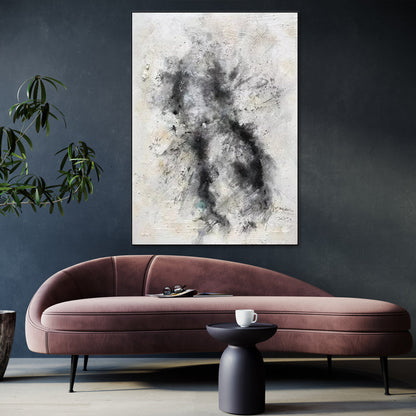 Abstract Oil Painting Realization - Modern Wall Art for Home Decor