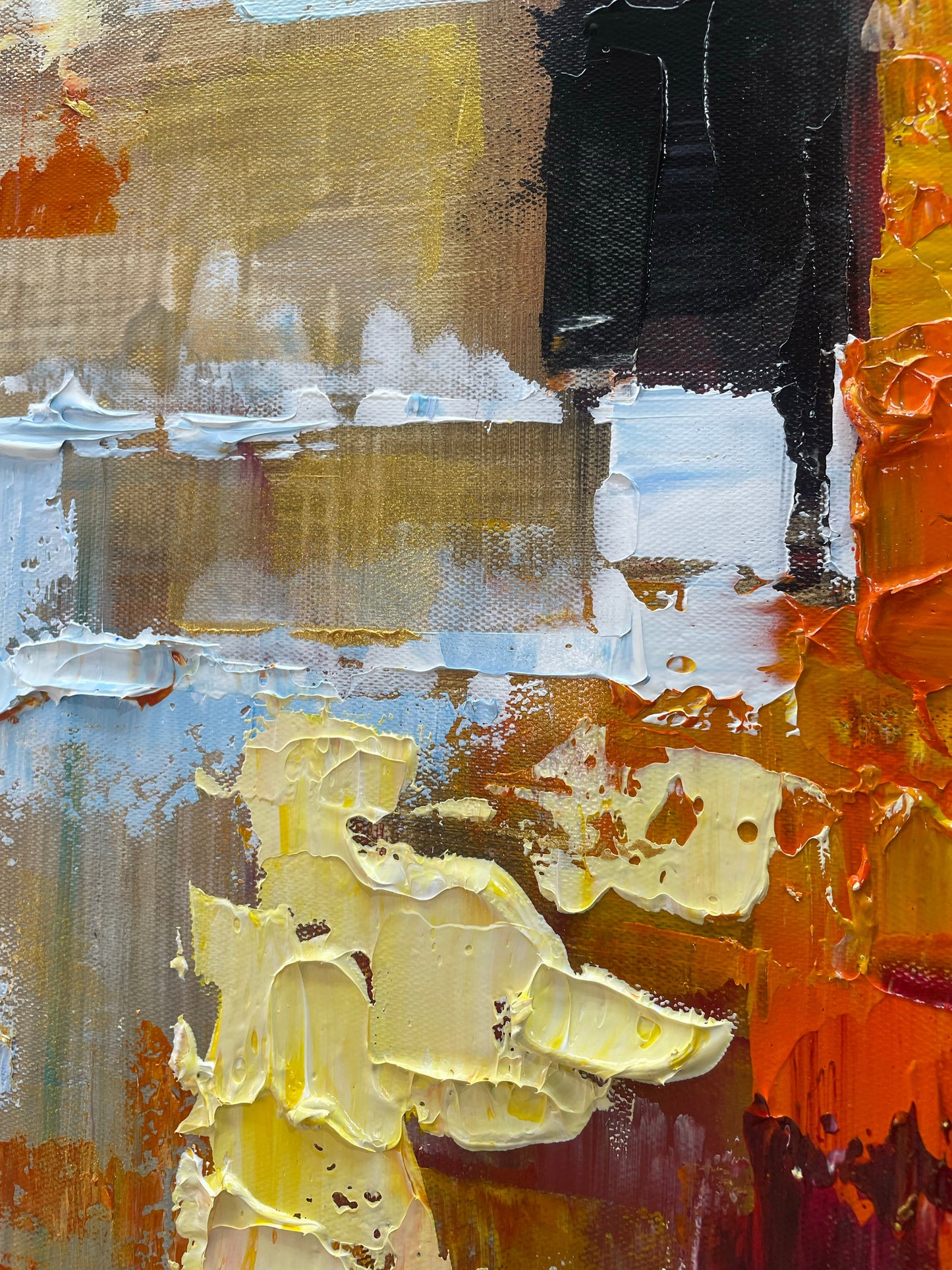 Abstract Oil Painting: Dynamic Colors and Bold Textures for Contemporary Decor