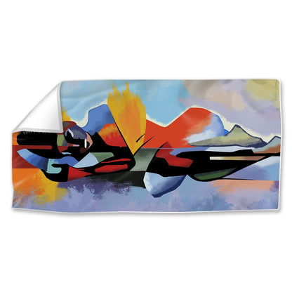 Vibrant Abstract Oil Painting for Modern Home Decor and Wall Art