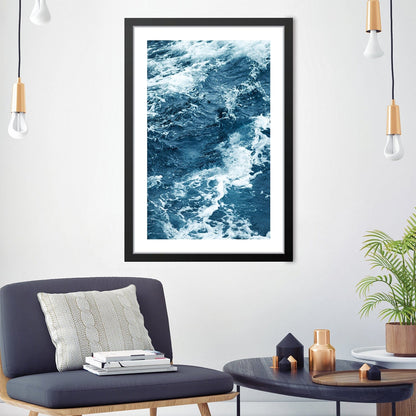Serene Ocean Waves Oil Painting for Coastal Home Decor