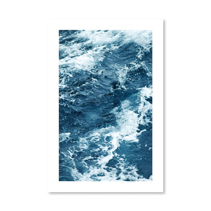 Serene Ocean Waves Oil Painting for Coastal Home Decor