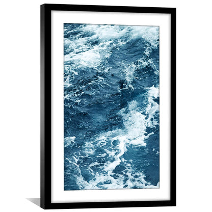 Serene Ocean Waves Oil Painting for Coastal Home Decor