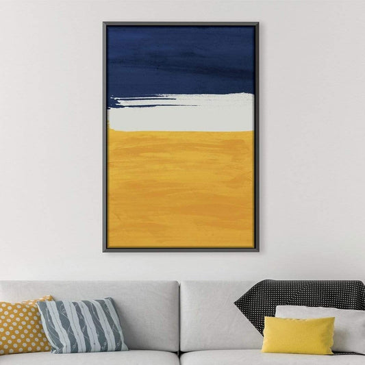 Abstract Rising Tide Oil Painting for Modern Home Decor