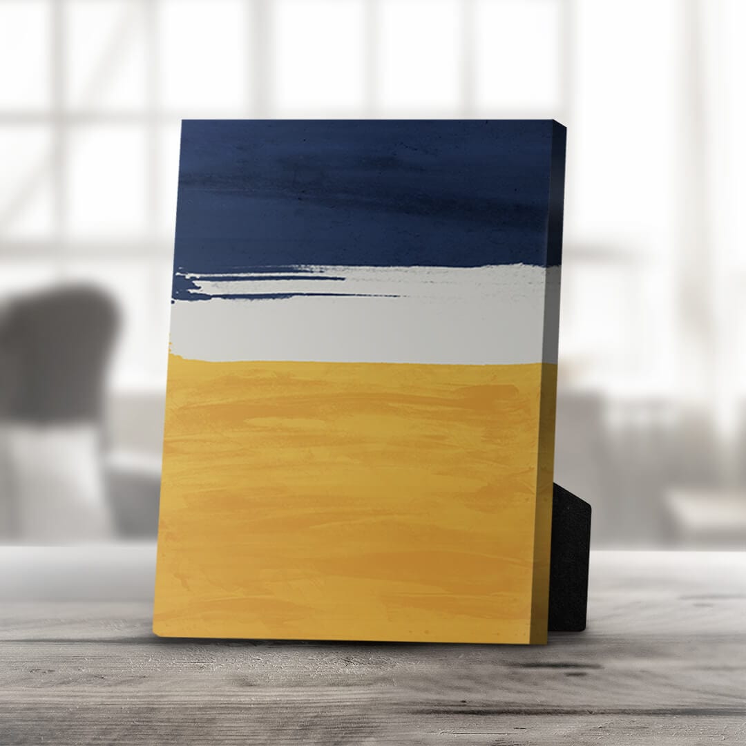 Serene Coastal Horizon Oil Painting for Modern Home Decor