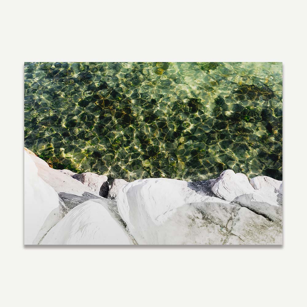 Tranquil Coastal Rock Pool with Crystal Clear Water and Serenity