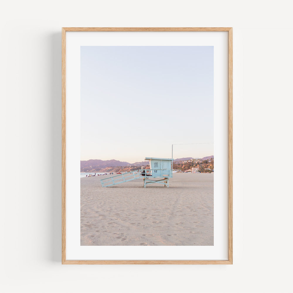 Dreamy Santa Monica Beach Sunset Oil Painting