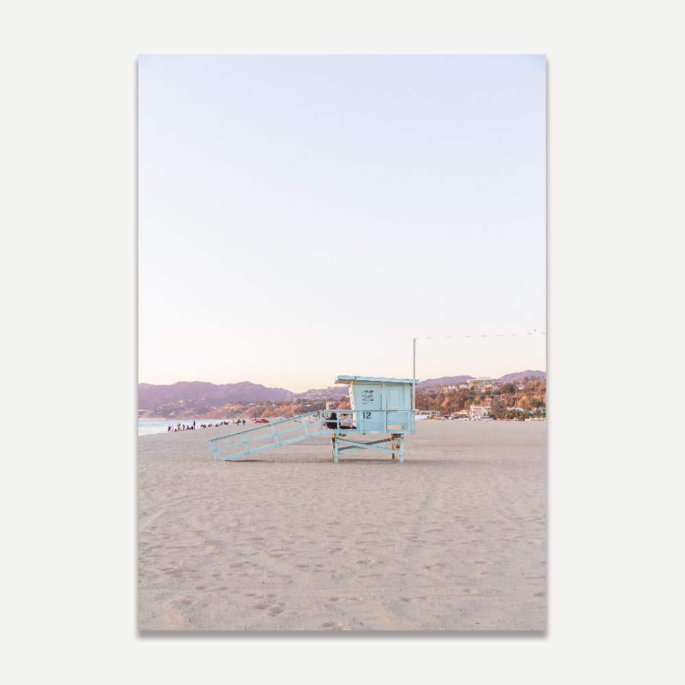 Dreamy Santa Monica Beach Sunset Oil Painting
