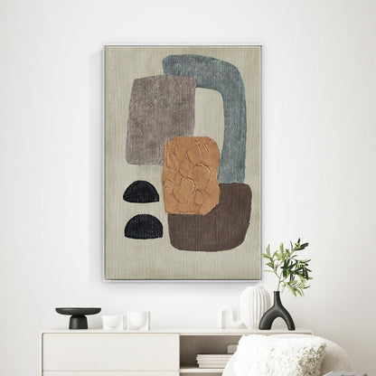 Abstract Oil Painting for Modern Home Decor - Minimalist Wall Art Piece