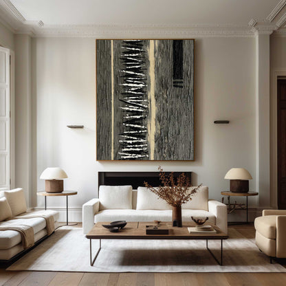 Abstract Minimalist Oil Painting for Modern Home Decor