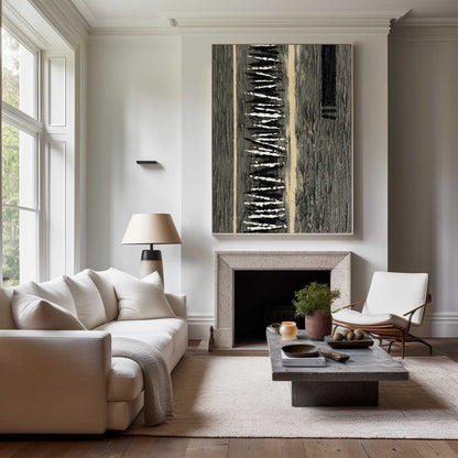 Abstract Minimalist Oil Painting for Modern Home Decor