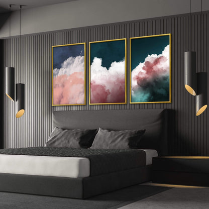 Tranquil Cloudscape Oil Painting for Serenity and Modern Home Décor