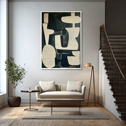 Abstract Wabi-Sabi Oil Painting for Modern Home Decor & Unique Wall Art