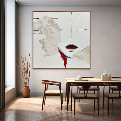 Abstract Minimalist Oil Painting for Modern Home Decor