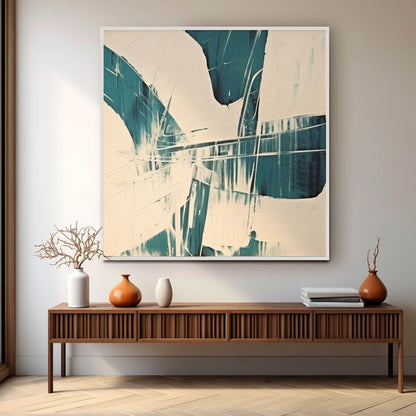 Modern Abstract Oil Painting for Contemporary Home Decor and Minimalist Interiors