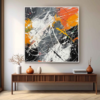 Vibrant Abstract Expressionist Oil Painting for Modern Art Lovers