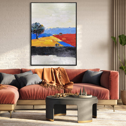 Vibrant Seabeach Landscape Painting from China - Colorful Coastal Wall Art