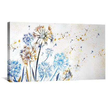 Whimsical Floral Breeze Oil Painting on Canvas for Modern Home Decor