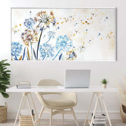 Whimsical Floral Breeze Oil Painting on Canvas for Modern Home Decor