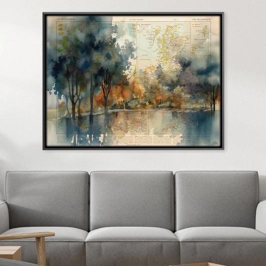 Tranquil Mountain Lake Oil Painting for Serene Home Decor