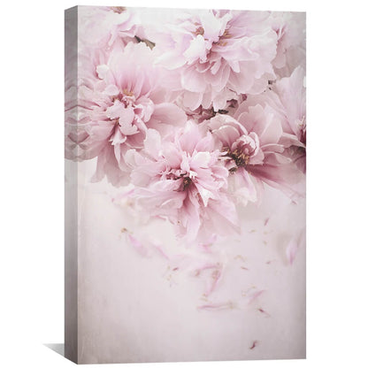 Elegant Pink Floral Oil Painting for Home Decor and Wall Art