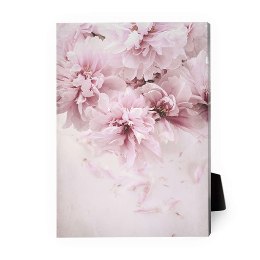 Delicate Pink Floral Oil Painting for Elegant Home Décor
