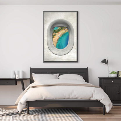 Aerial View of Turkey's Scenic Beach - Stunning Oil Painting for Home Décor