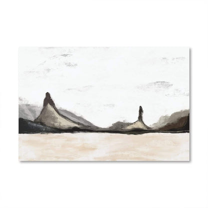 Abstract Mountain Landscape Oil Painting for Modern Home Décor