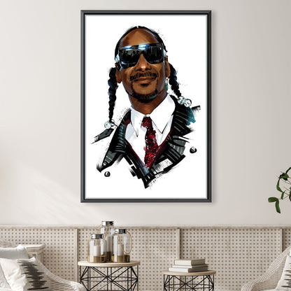 Stylish Portrait of Snoop Dogg - Iconic Hip Hop Art for Modern Decor